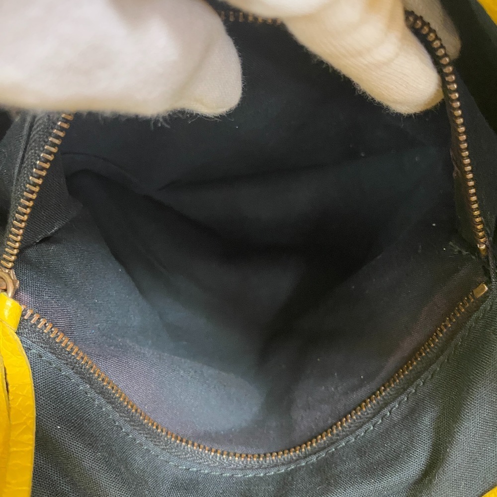 Balenciaga Classic Day Hobo bag yellow Moutarde distressed lambskin leather - Picture 8 of 11